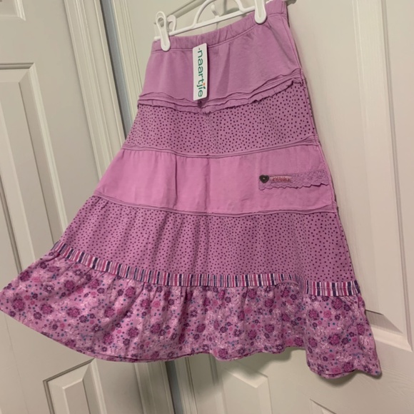 Naartjie Purple Layered Ruffled Skirt Size 10 Years - Picture 6 of 8